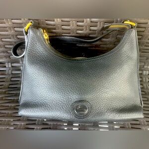 Retro black leather dooney bourke hand bag